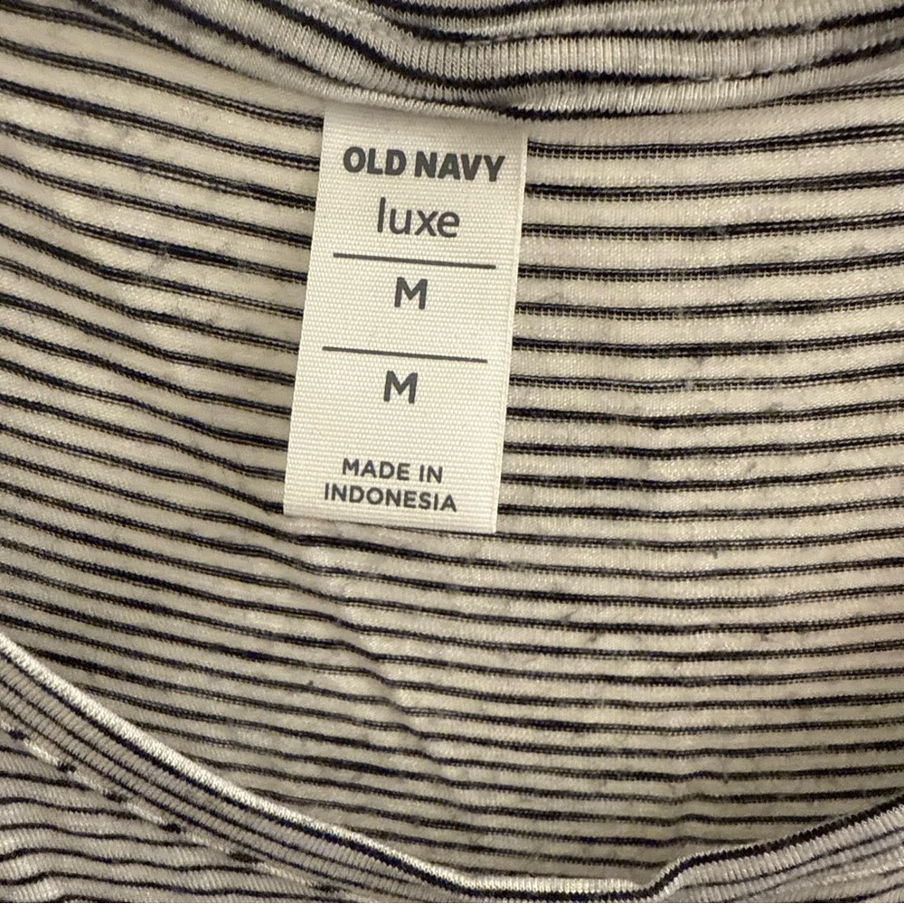 Old Navy Luxe Striped Tank Top | Medium - Picture 3 of 4